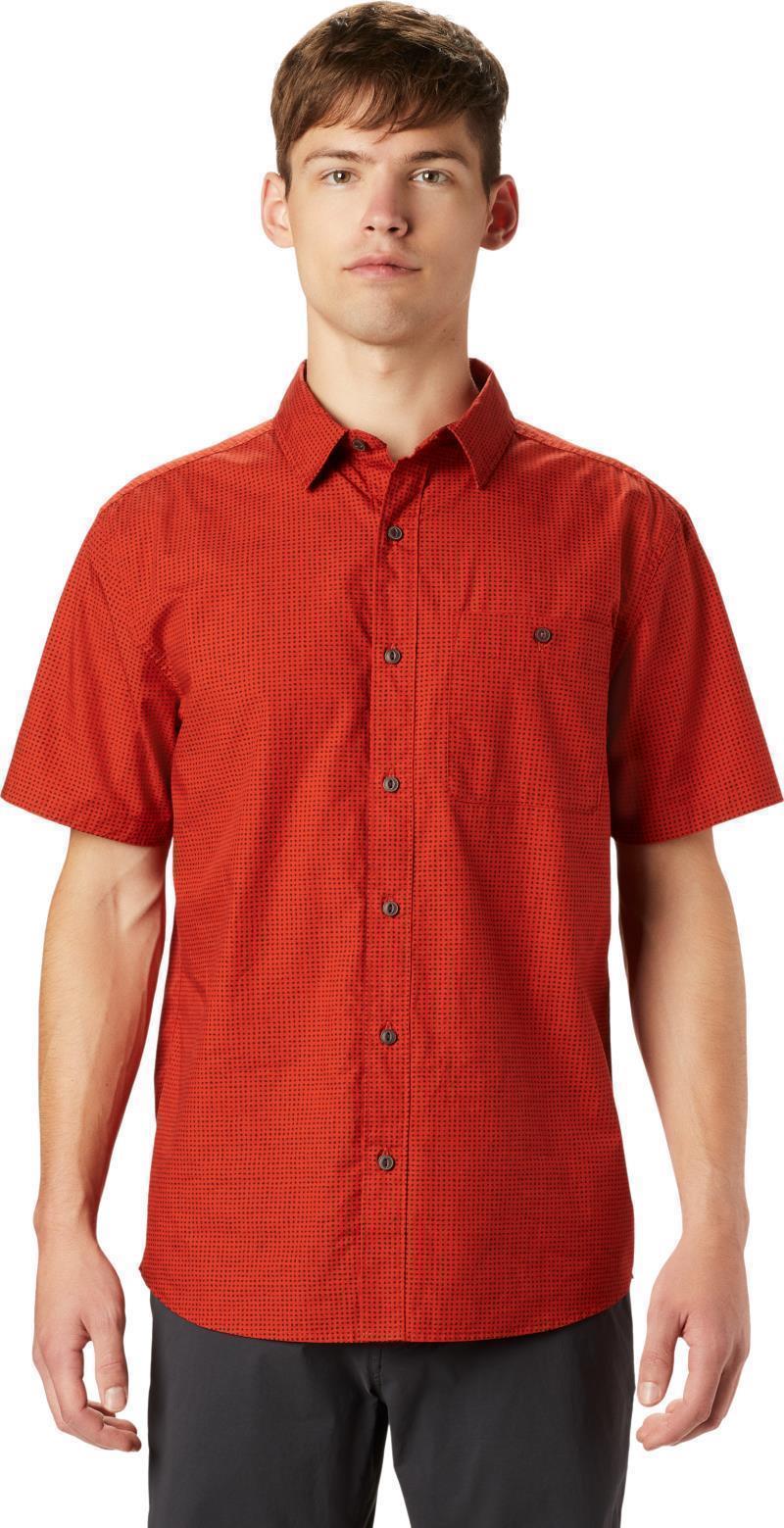 Conness Lakes SS Shirt - Mens - desert red dot print 1