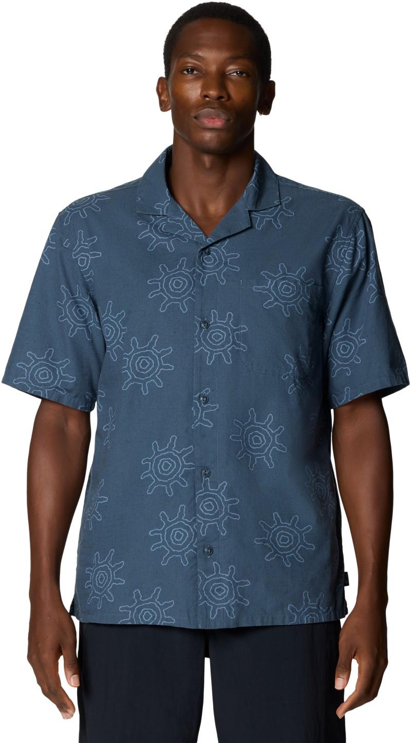 Cottonwood Camp Lite SS Shirt - Mens - moon blue suns print 1