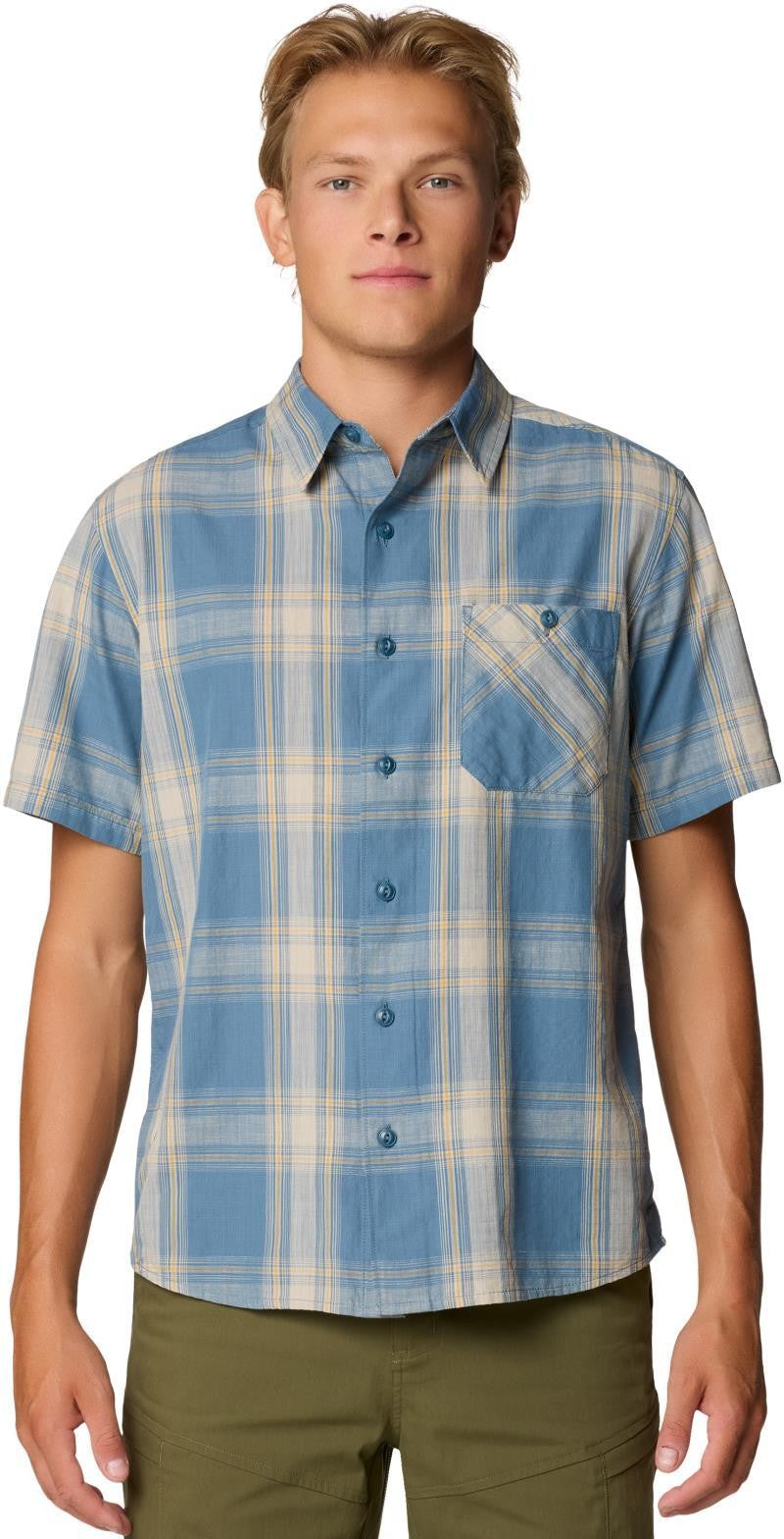Cottonwood Lite SS Shirt - Mens - adriatic blue convoy plaid 1