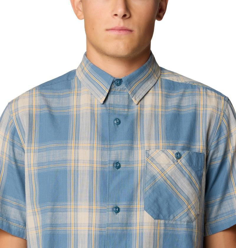 Cottonwood Lite SS Shirt - Mens - adriatic blue convoy plaid 1