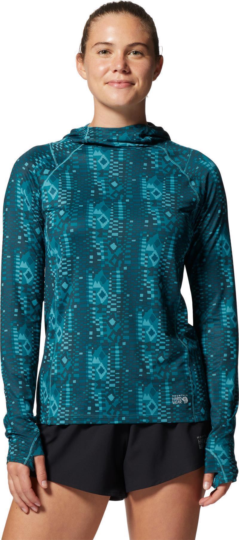 Crater Lake Active Hoody - Womens - Palisades Geo Print 1