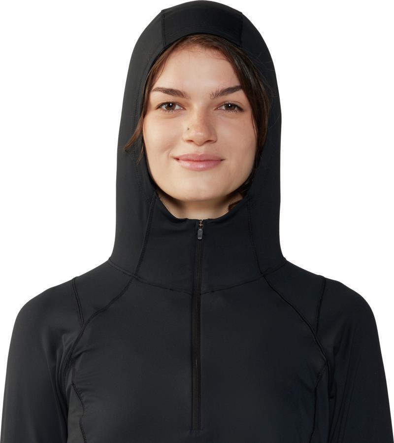 Crater Lake Crop Zip - Womens - Black 6