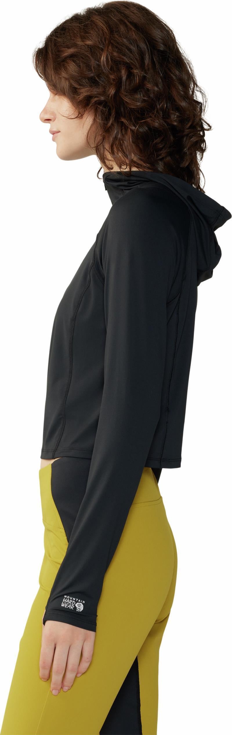 Crater Lake Crop Zip - Womens - Black 7
