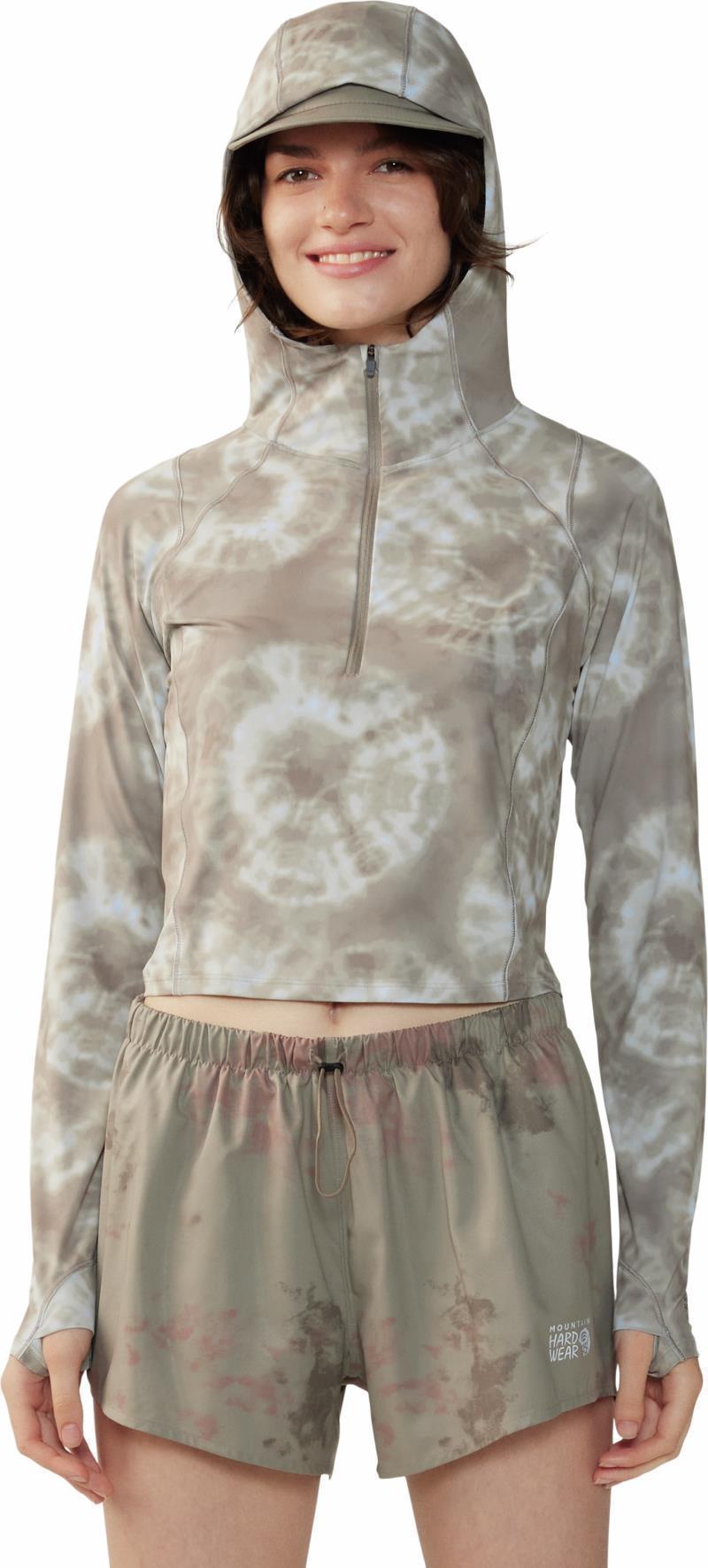 Crater Lake Crop Zip - Womens - Dunes Spore Dye Print 6