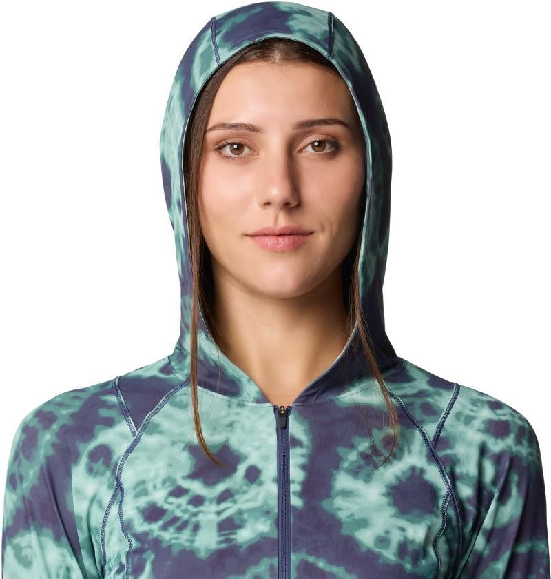 Crater Lake Dress - lapis dusk spore dye print 1