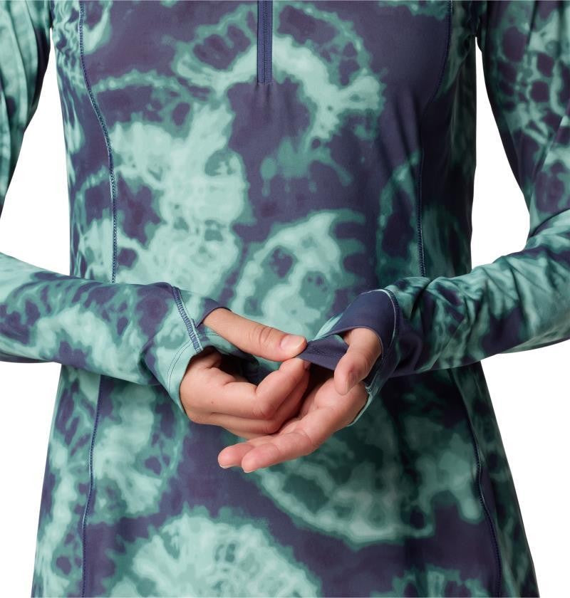 Crater Lake Dress - lapis dusk spore dye print 1