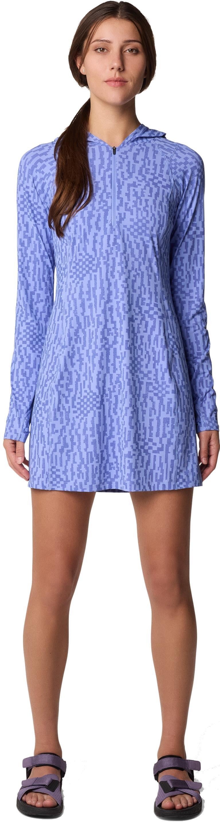 Crater Lake Dress - light illusion digidaze print 1
