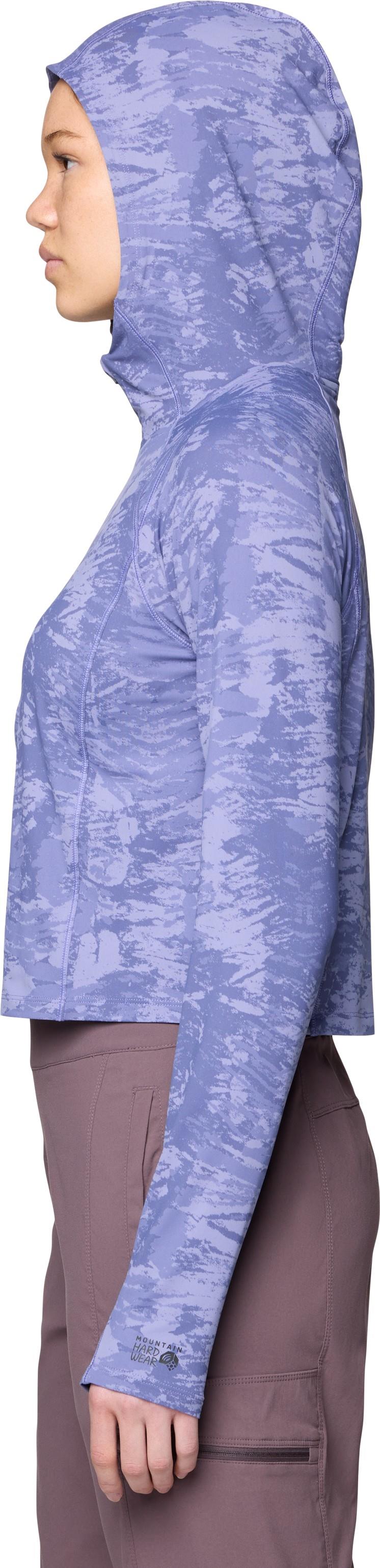 Crater Lake Half Zip Crop Hoody - Womens - avid inked dye print 1