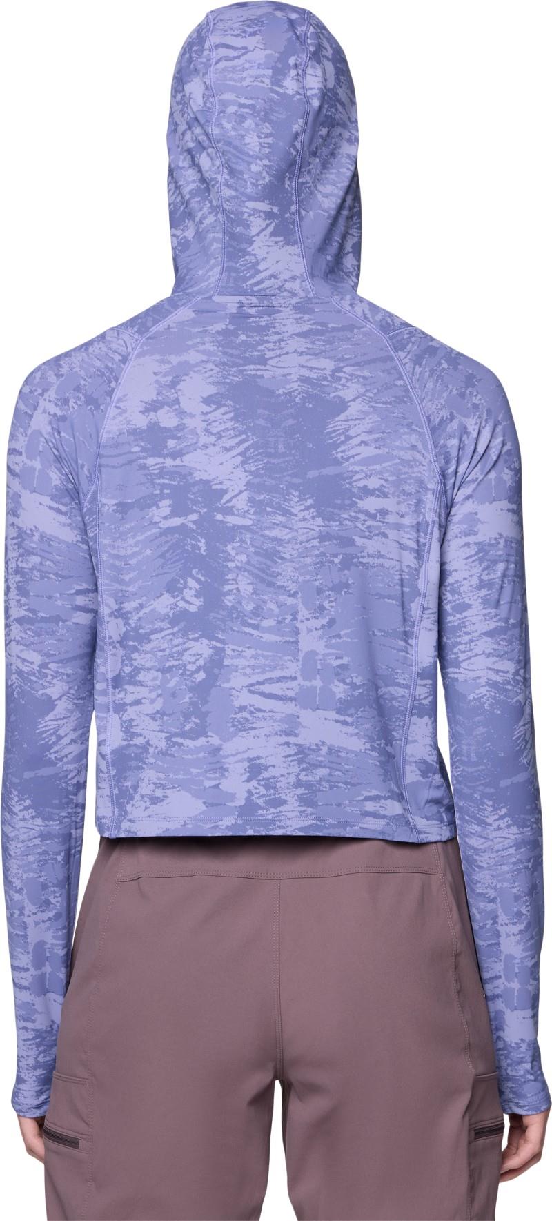 Crater Lake Half Zip Crop Hoody - Womens - avid inked dye print 1