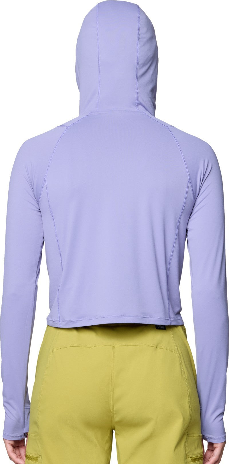 Crater Lake Half Zip Crop Hoody - Womens - fleurs 1