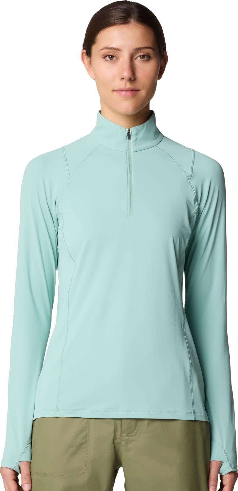 Crater Lake Half Zip - Womens - mineral spring 1