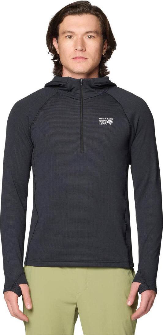 Crater Lake Heavyweight Half Zip Hoody - Mens - black 1