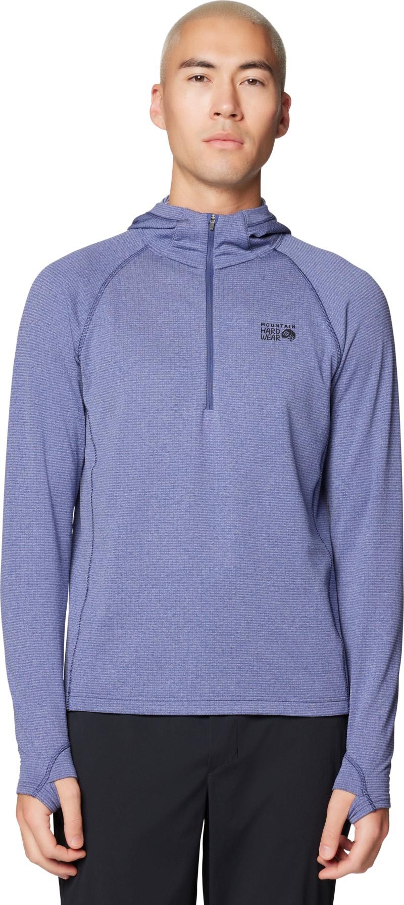 Crater Lake Heavyweight Half Zip Hoody - Mens - lapis dusk / avid 1