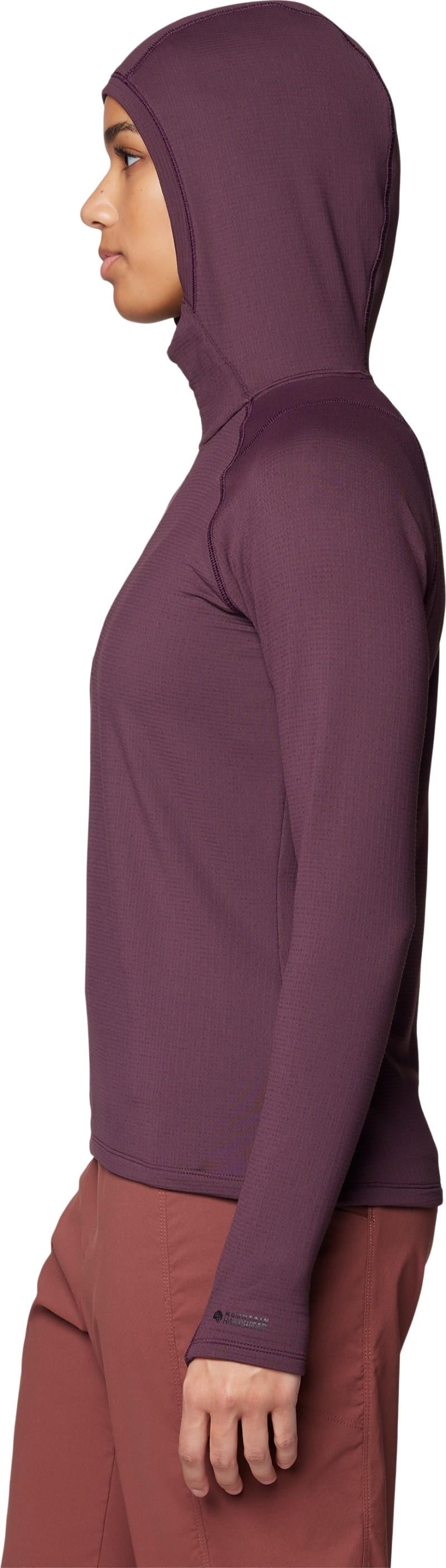 Crater Lake Heavyweight Half Zip Hoody - Womens - blackberry 1