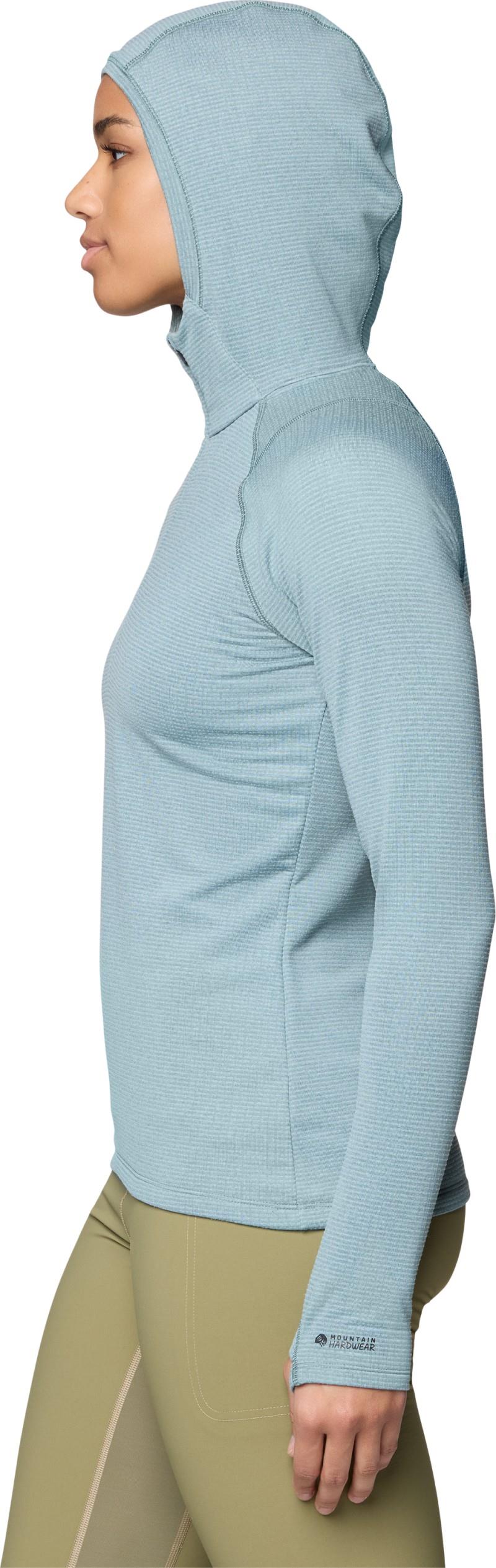 Crater Lake Heavyweight Half Zip Hoody - Womens - blue sage / ice shadow 1