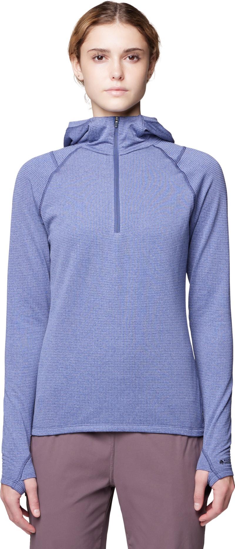 Crater Lake Heavyweight Half Zip Hoody - Womens - lapis dusk / avid 1