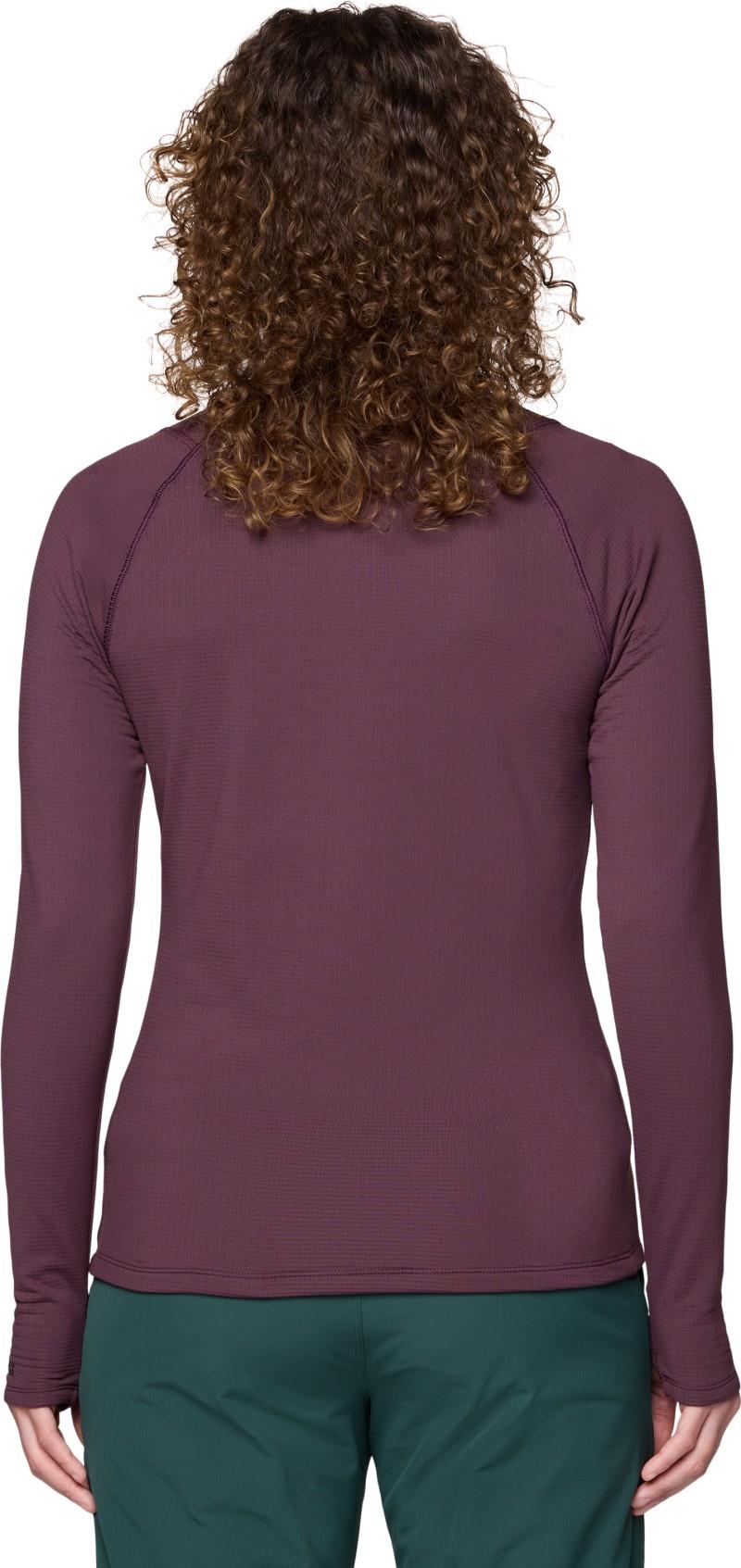 Crater Lake Heavyweight Half Zip - Womens - blackberry 1