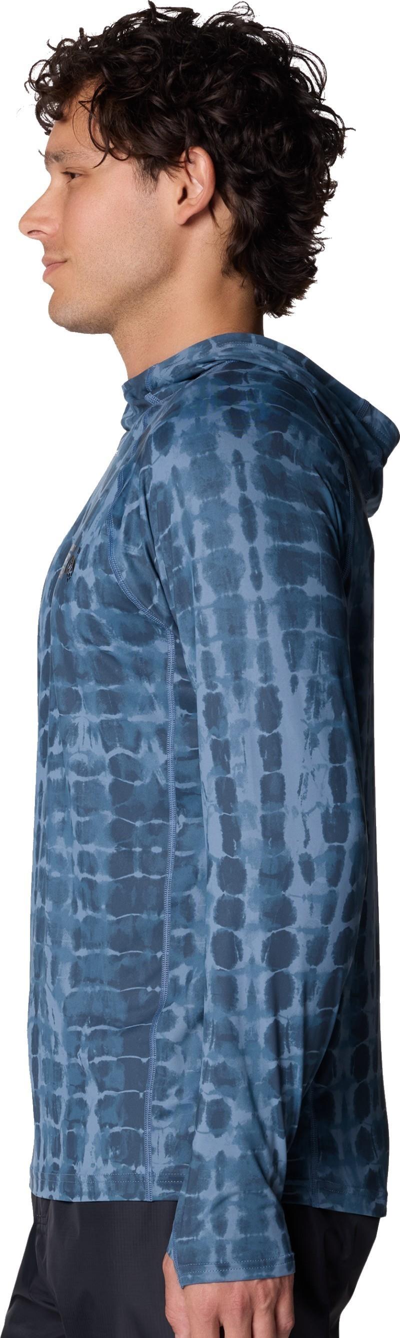 Crater Lake Hoody - Mens - adriatic blue prismatic print 1