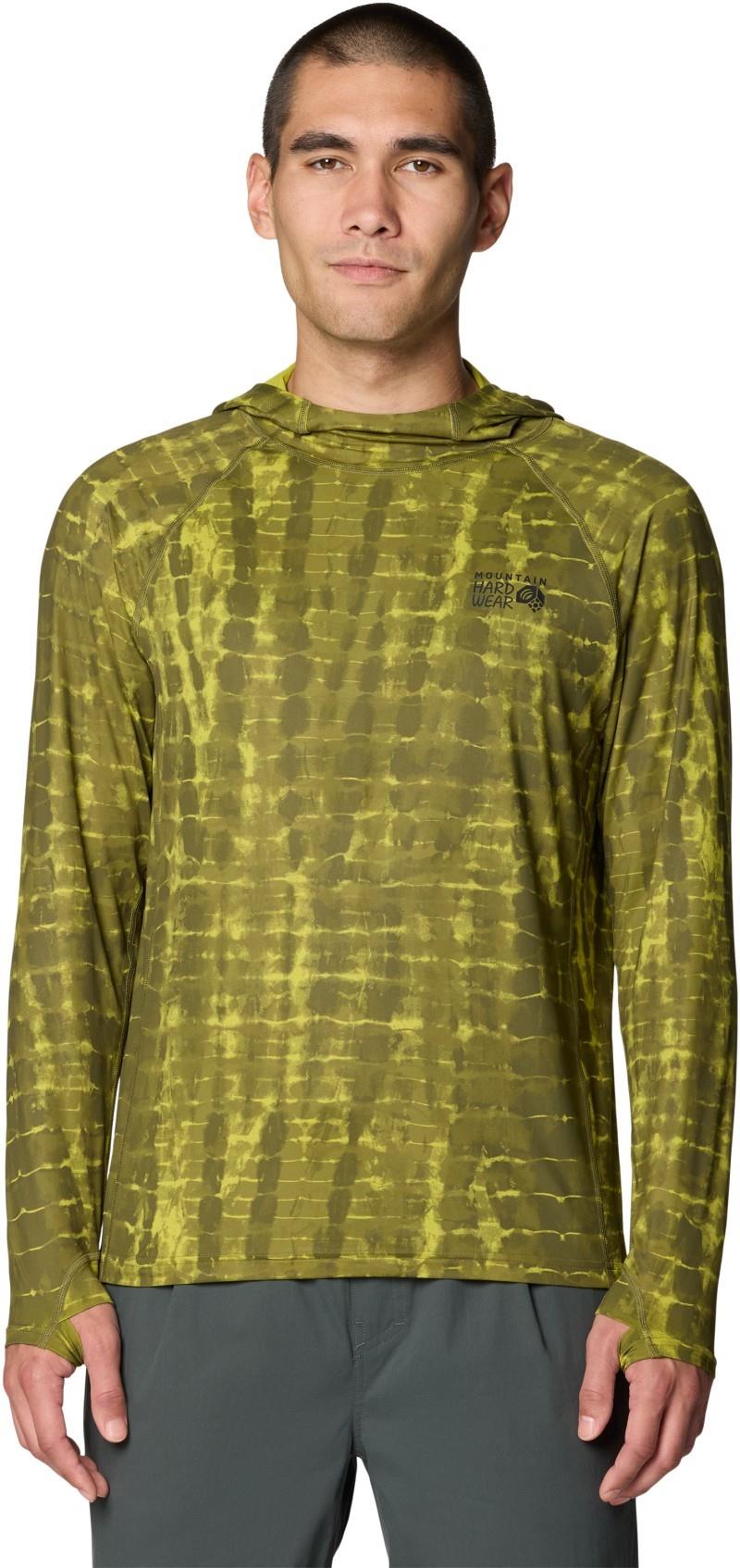 Crater Lake Hoody - Mens - combat green prismatic print 1