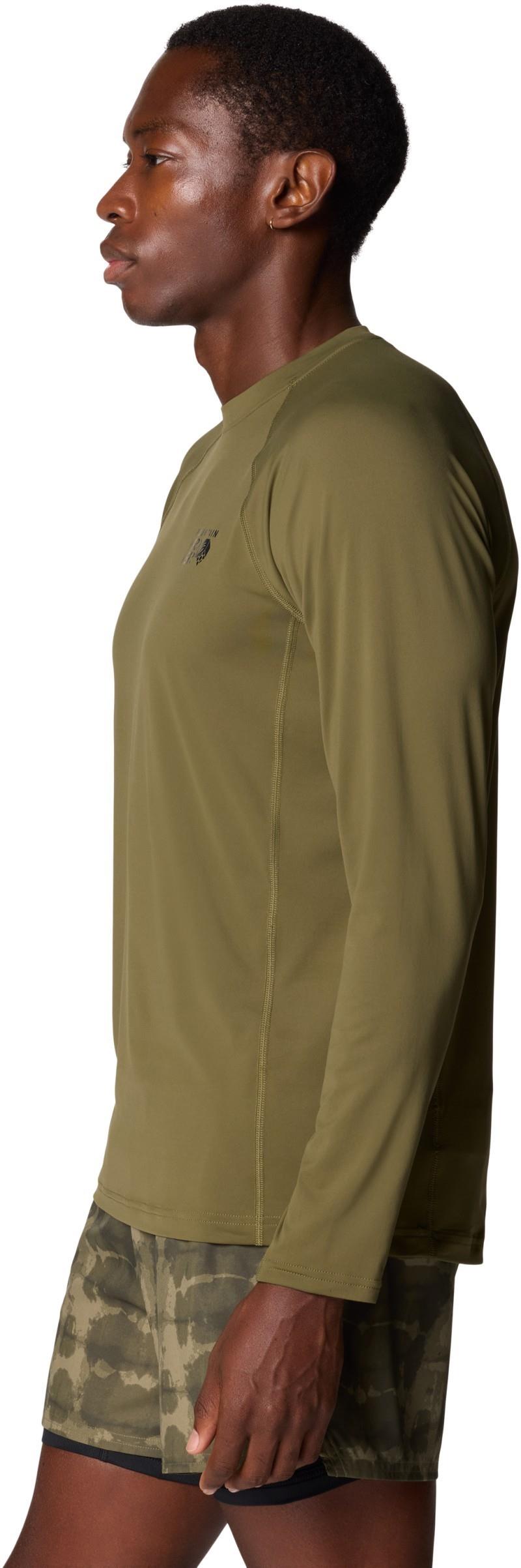 Crater Lake LS Crew - Mens - combat green 1