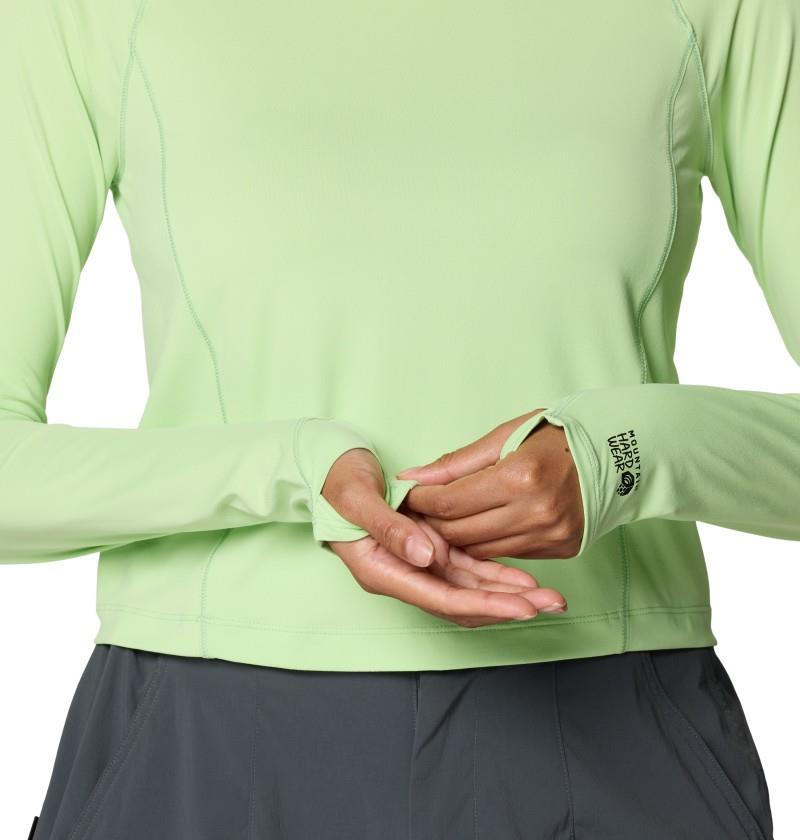 Crater Lake LS Crop - Womens - frozen in lime 1