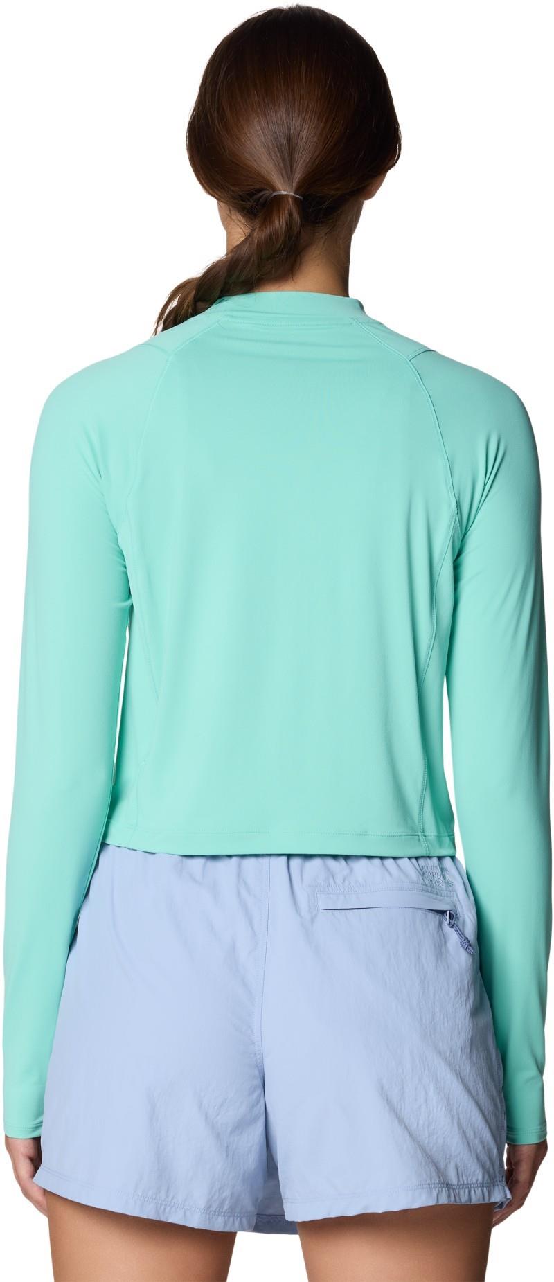 Crater Lake LS Crop - Womens - icy teal 1