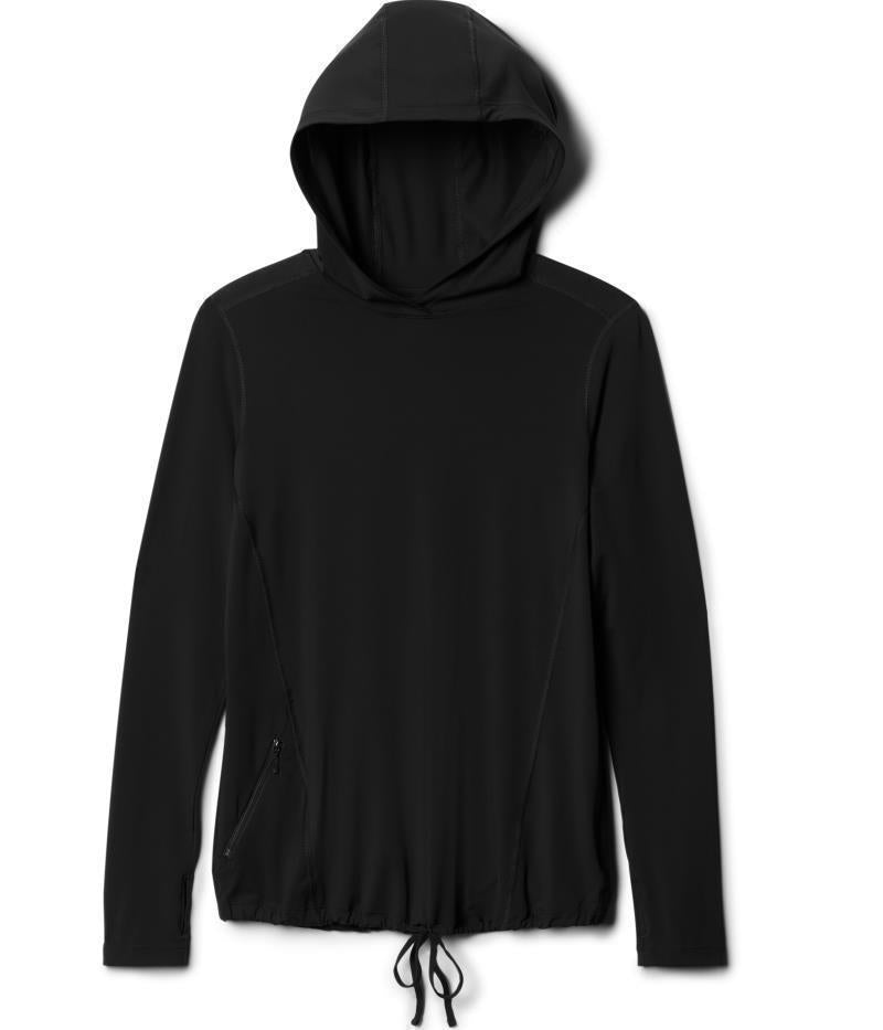 Crater Lake LS Hoody, Extended - Womens - Black 1