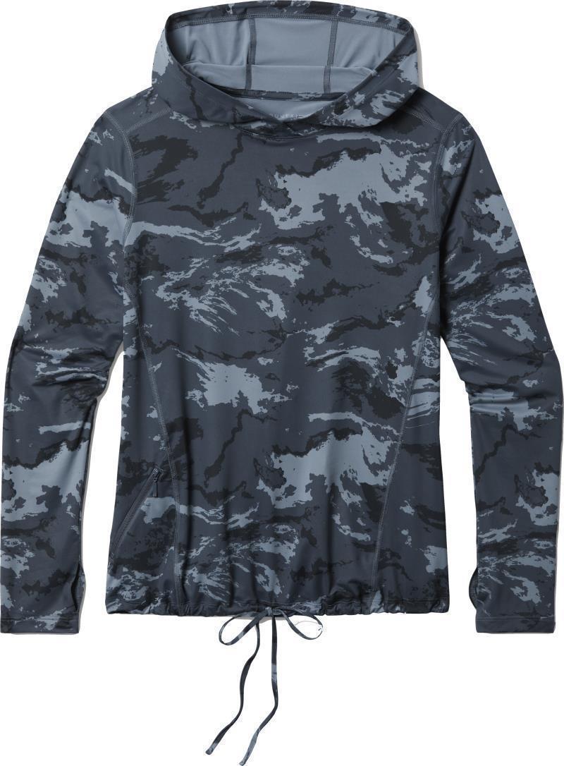 Crater Lake LS Hoody, Extended - Womens - Blue Slate Crag Camo 1