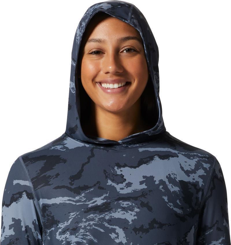 Crater Lake LS Hoody, Extended - Womens - Blue Slate Crag Camo 5