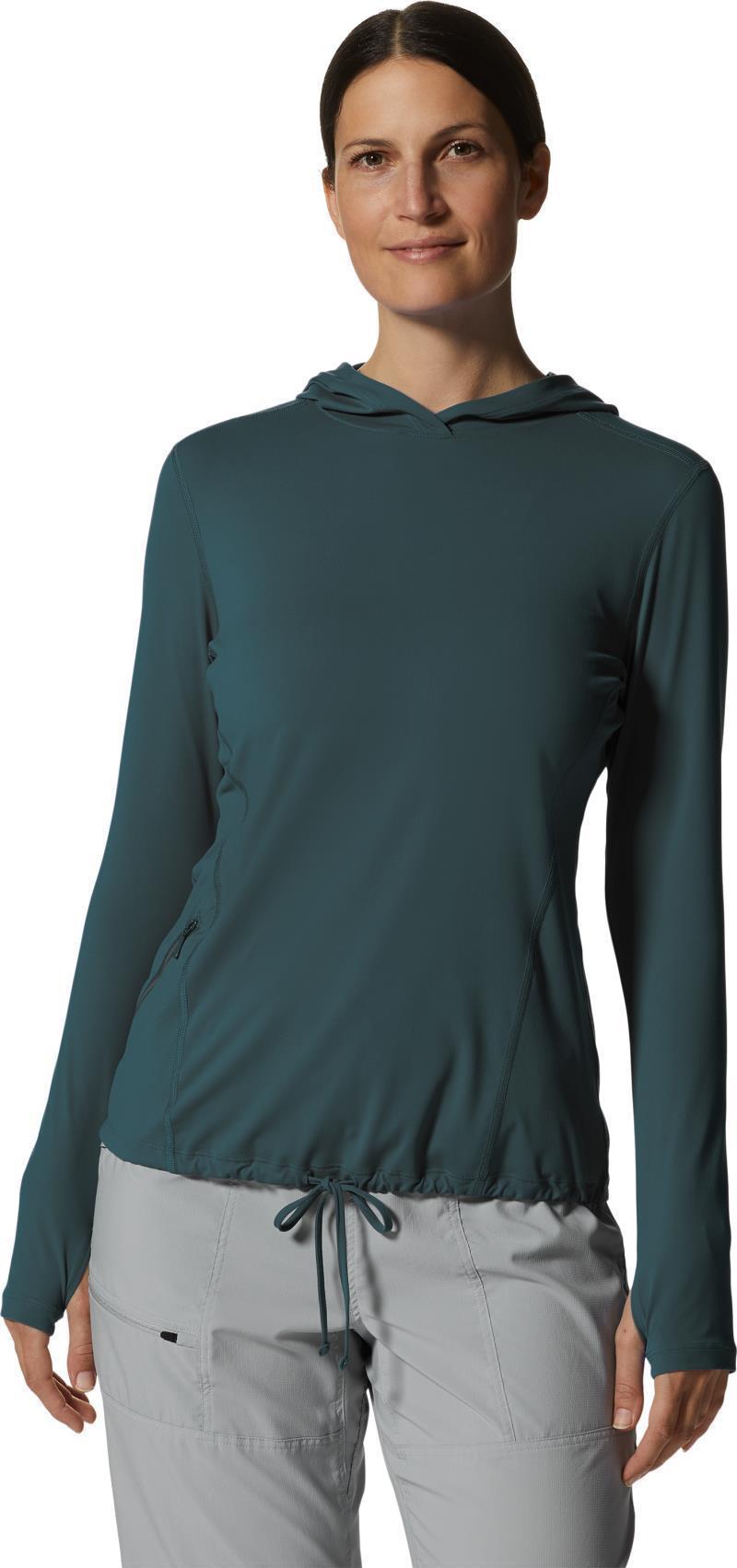 Crater Lake LS Hoody, Extended - Womens - Dark Marsh 1