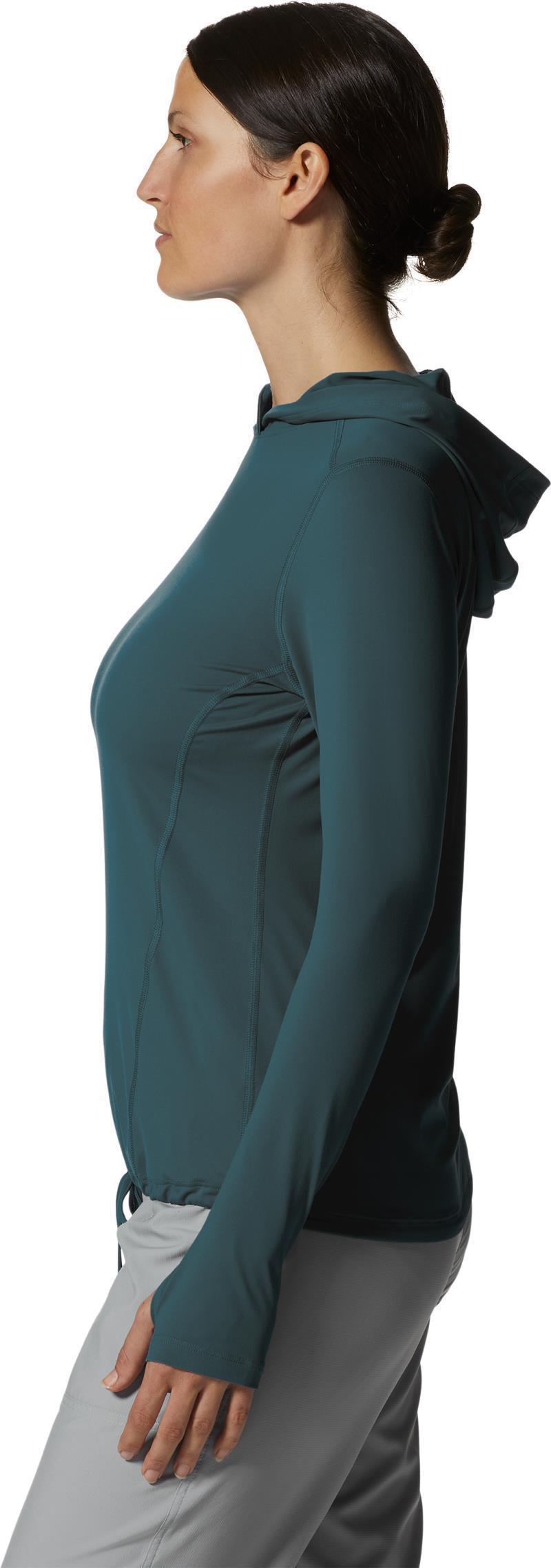 Crater Lake LS Hoody, Extended - Womens - Dark Marsh 3