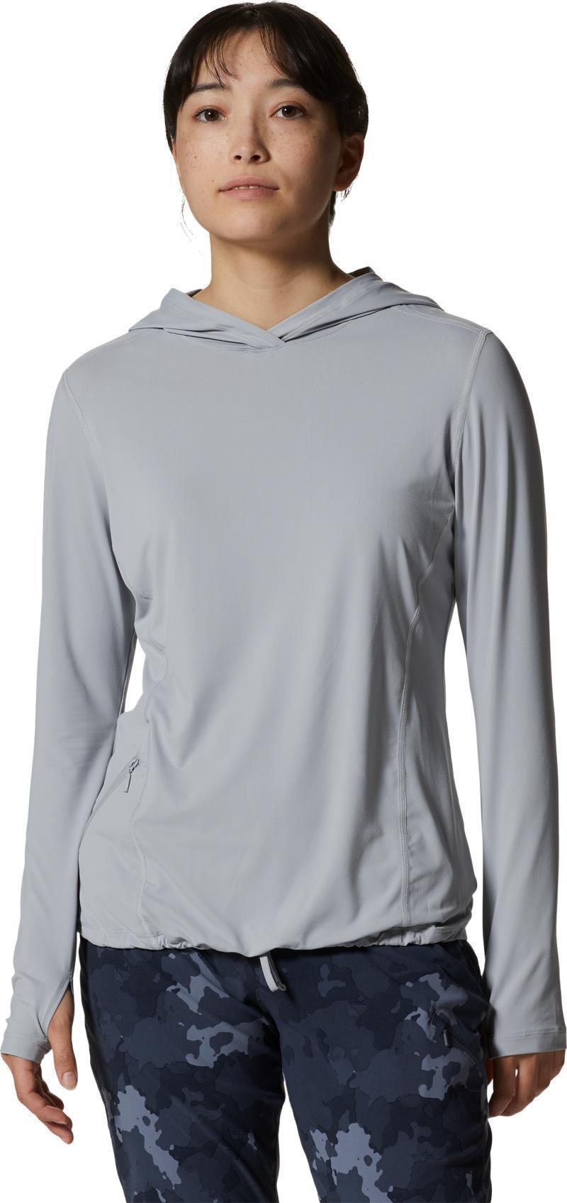 Crater Lake LS Hoody, Extended - Womens - Glacial 1