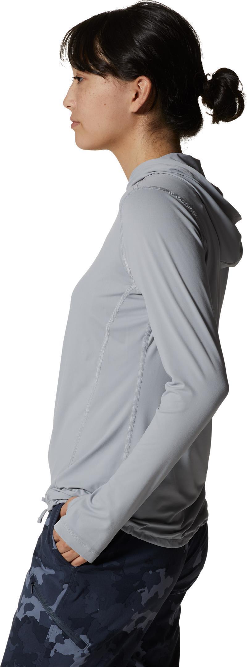 Crater Lake LS Hoody, Extended - Womens - Glacial 3