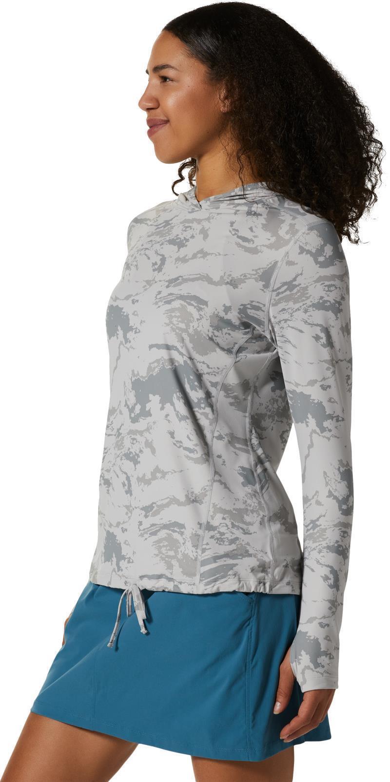 Crater Lake LS Hoody, Extended - Womens - Grey Ice Crag Camo 2
