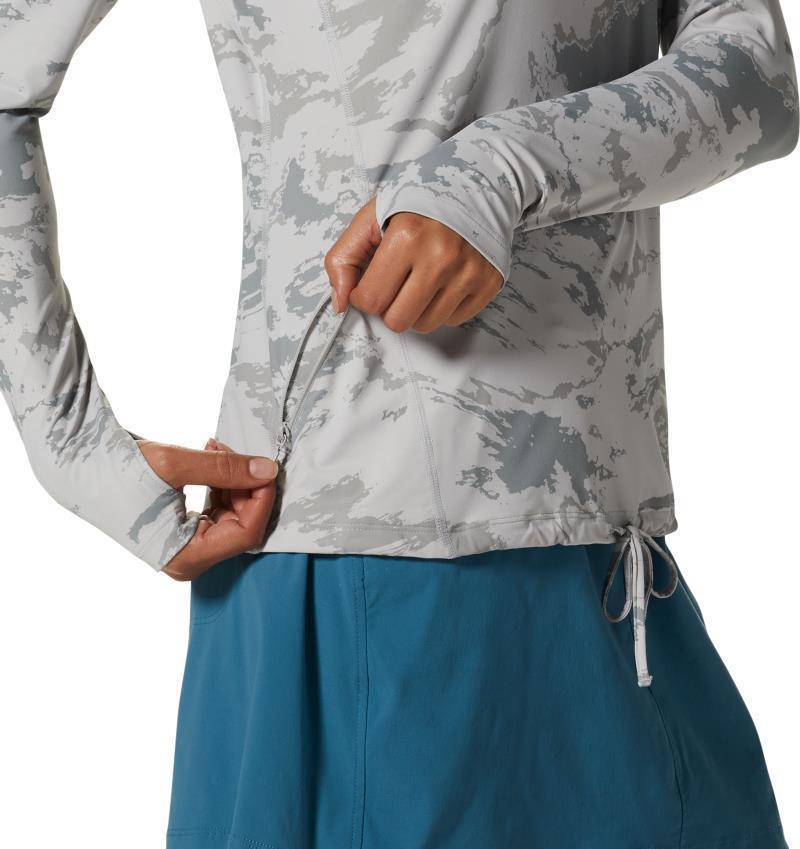 Crater Lake LS Hoody, Extended - Womens - Grey Ice Crag Camo 5
