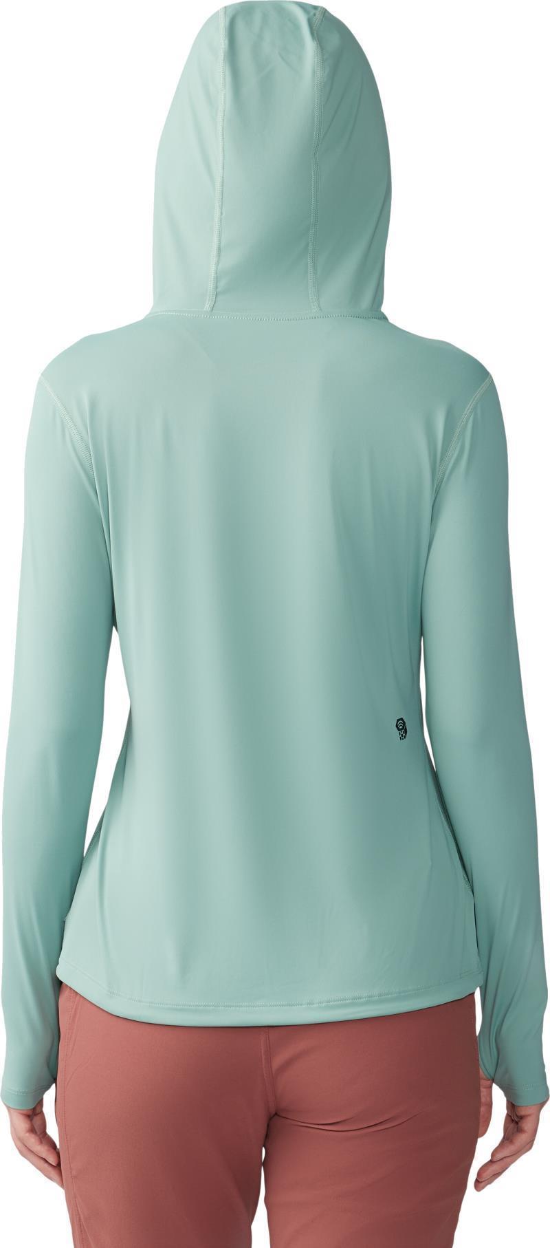 Crater Lake LS Hoody, Extended - Womens - Lichen Green 2