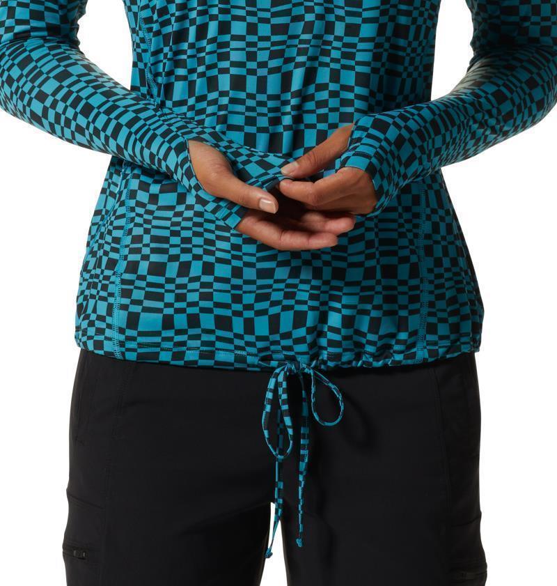 Crater Lake LS Hoody, Extended - Womens - Teton Blue Checks Print 6