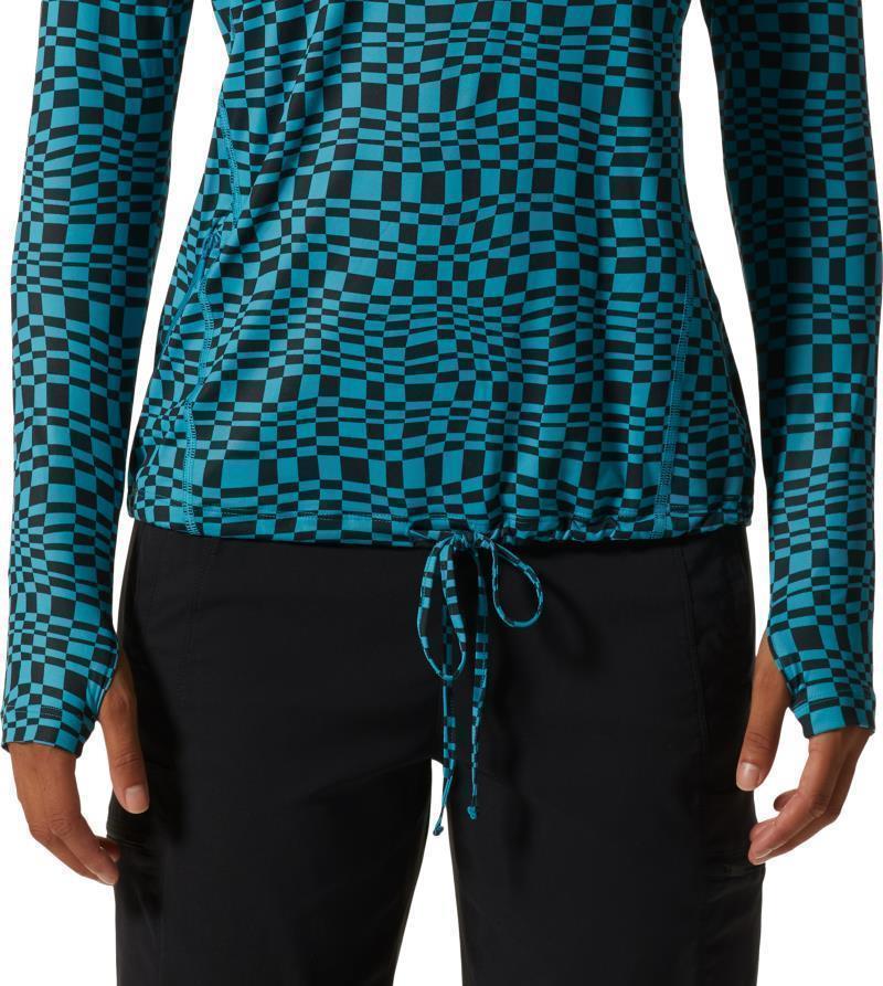 Crater Lake LS Hoody, Extended - Womens - Teton Blue Checks Print 7