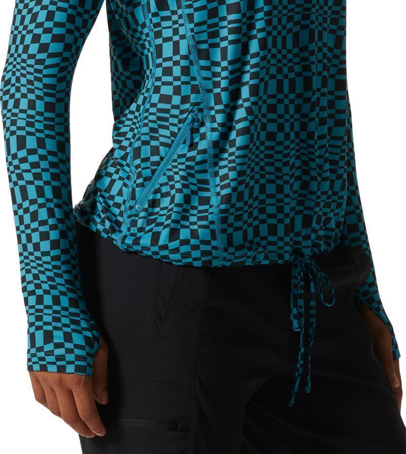 Crater Lake LS Hoody, Extended - Womens - Teton Blue Checks Print 8