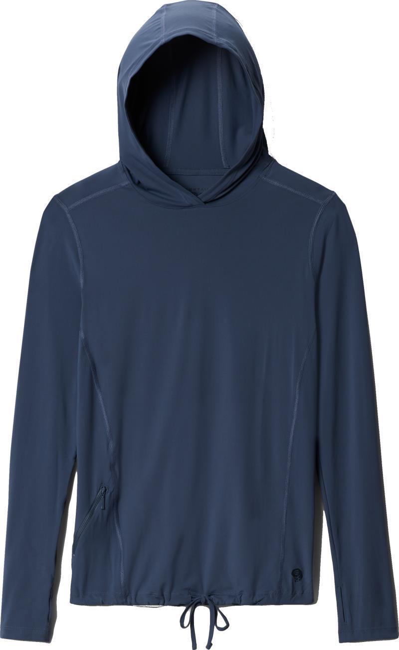 Crater Lake LS Hoody, Extended - Womens - Zinc 1