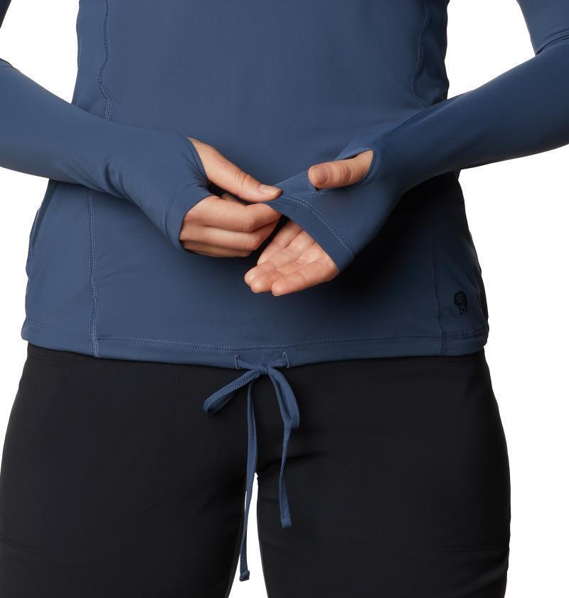 Crater Lake LS Hoody, Extended - Womens - Zinc 3