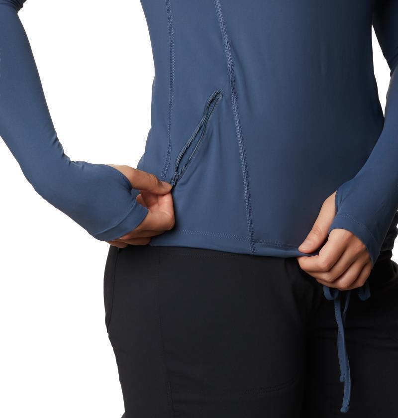 Crater Lake LS Hoody, Extended - Womens - Zinc 4