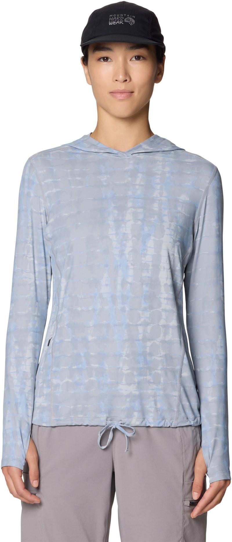 Crater Lake LS Hoody, Extended - Womens - glacial prismatic print 1