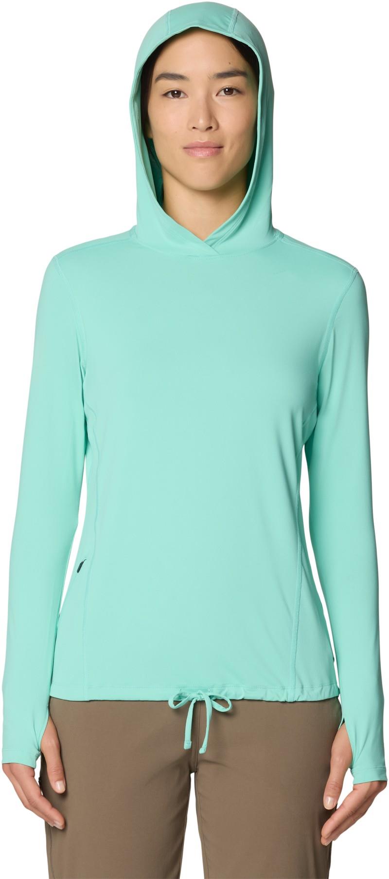 Crater Lake LS Hoody, Extended - Womens - icy teal 1