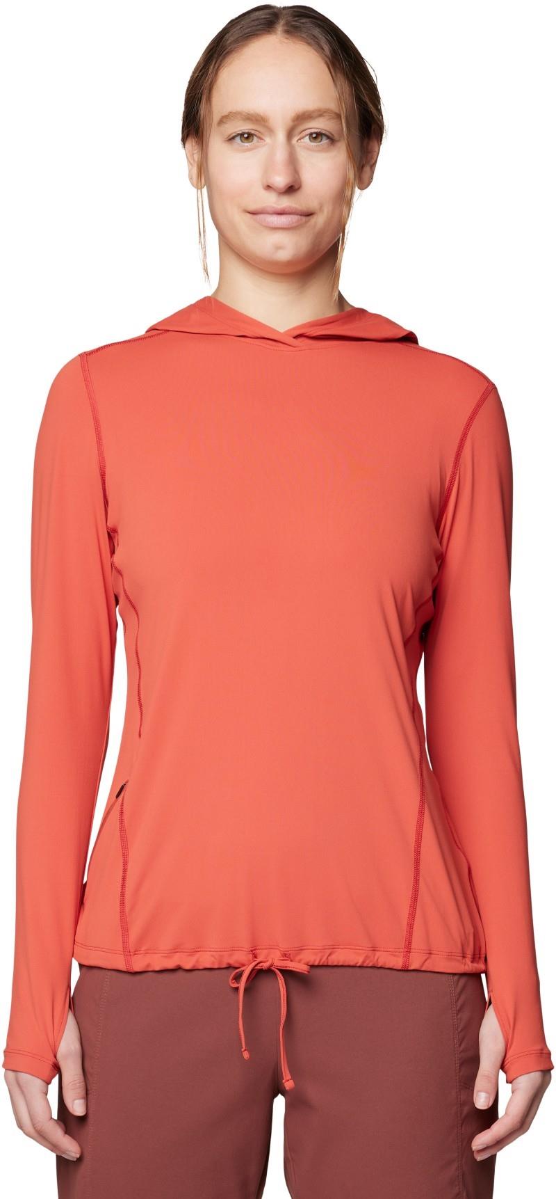 Crater Lake LS Hoody, Extended - Womens - mars red 1