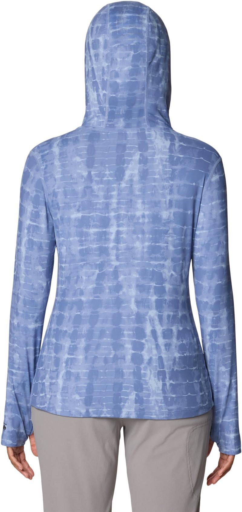 Crater Lake LS Hoody - Womens - best coast blue prismatic print 1