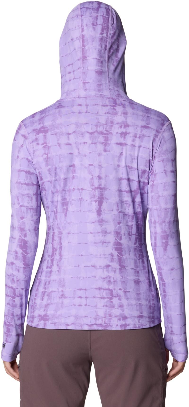 Crater Lake LS Hoody - Womens - harbor violet prismatic print 1