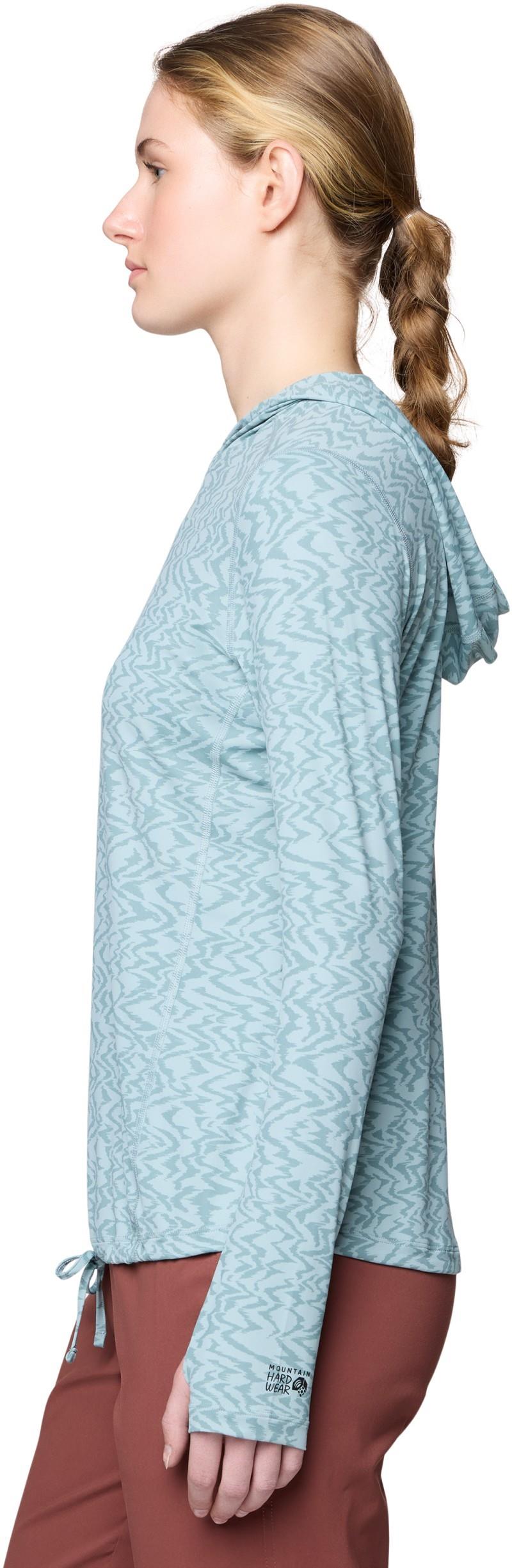 Crater Lake LS Hoody - Womens - ice shadow peaks print 1