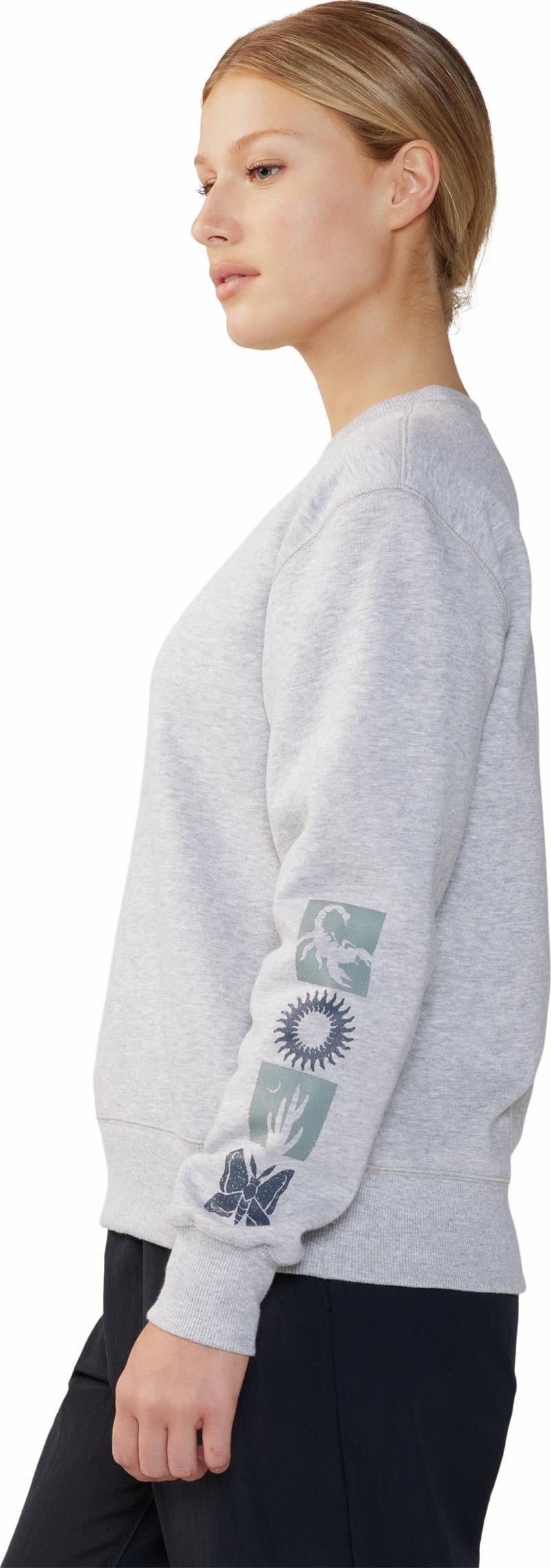 Desert Check Pullover Crew - Womens - Hardwear Grey Heather 5