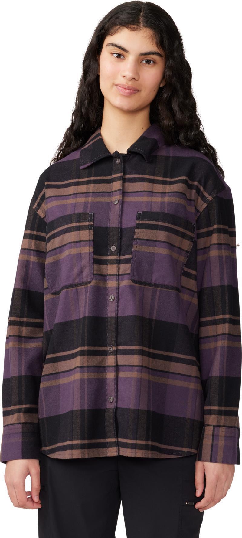 Dolores Flannel LS Shirt - Womens - Blurple 1